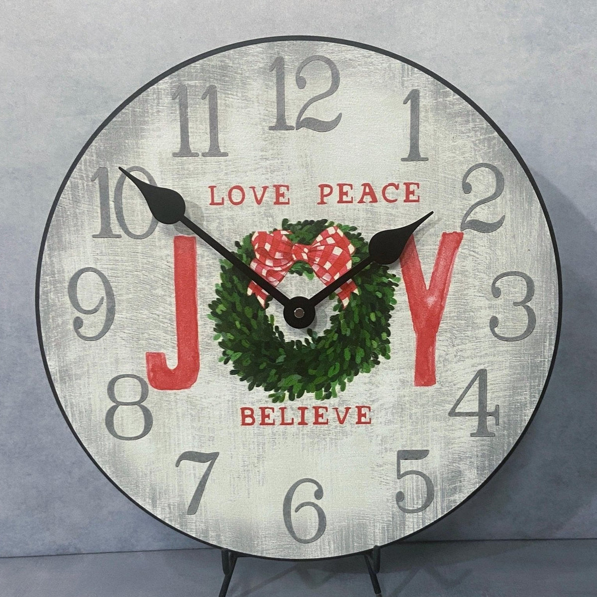 Joy Christmas Clock - CustomBigClocks