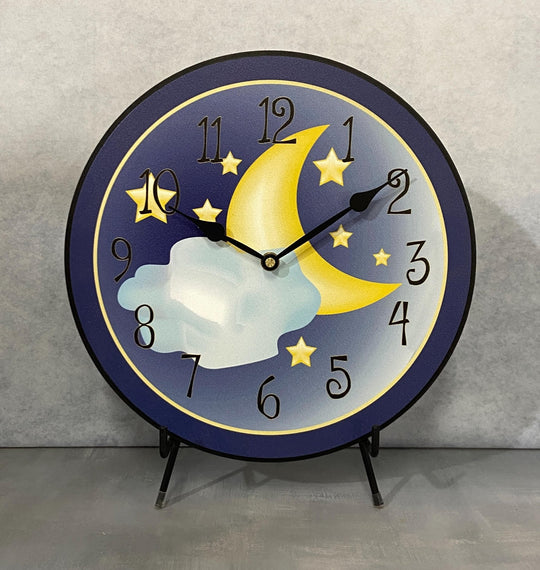 Moon &amp; Stars Wall Clock - CustomBigClocks