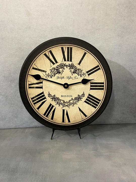 Charmant Black &amp; Tan Wall Clock - CustomBigClocks