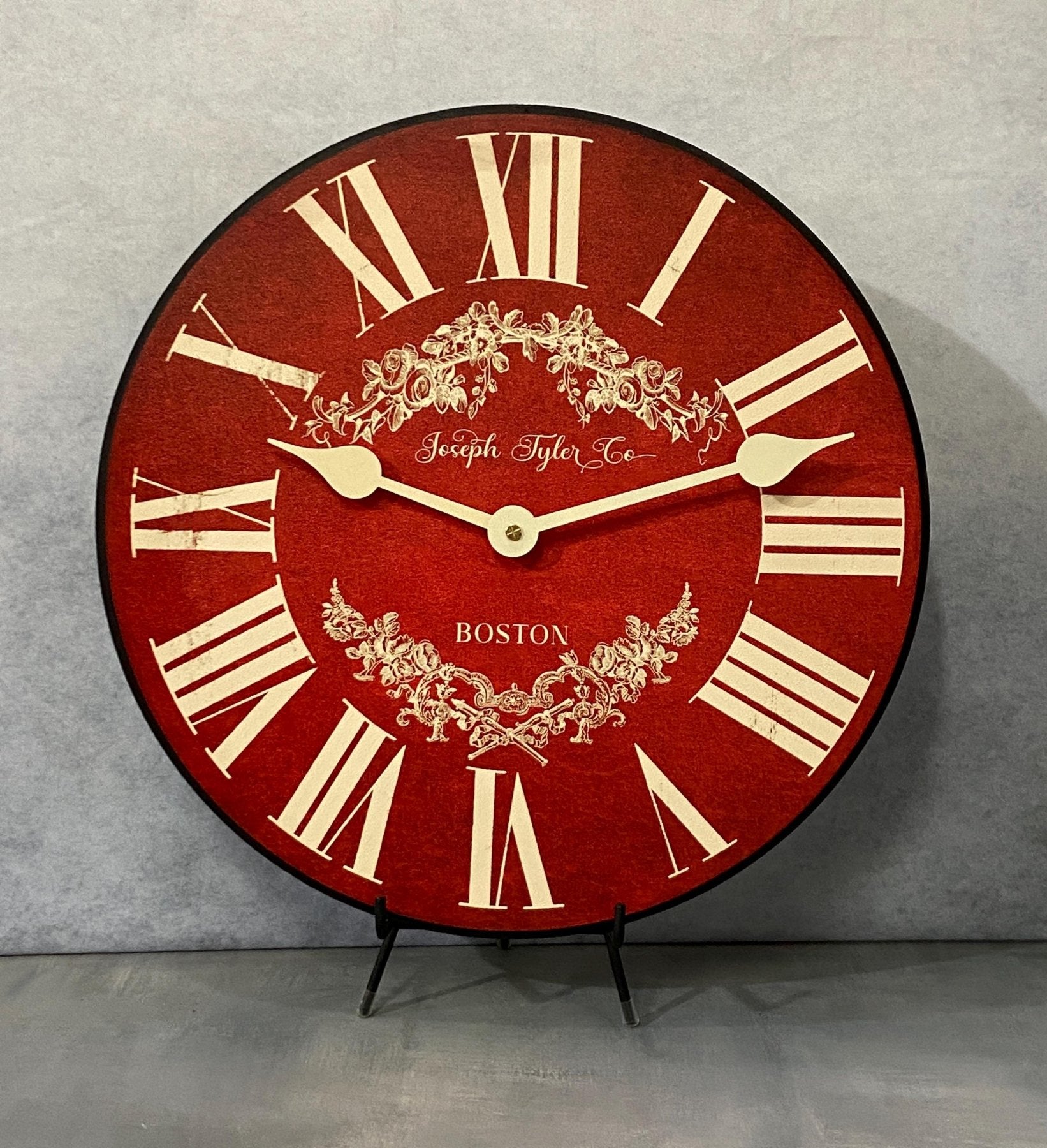 Charmant Red Wall Clock - CustomBigClocks