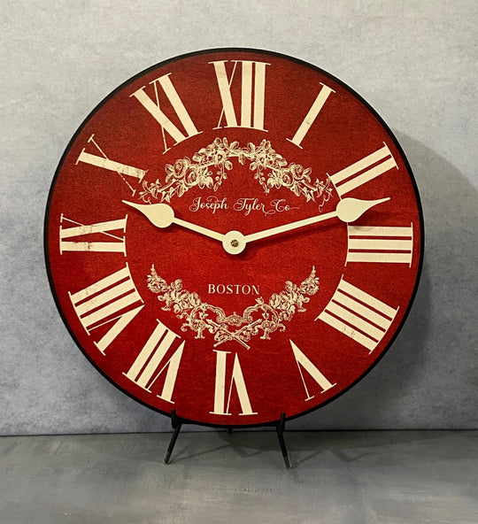 Charmant Red Wall Clock - CustomBigClocks