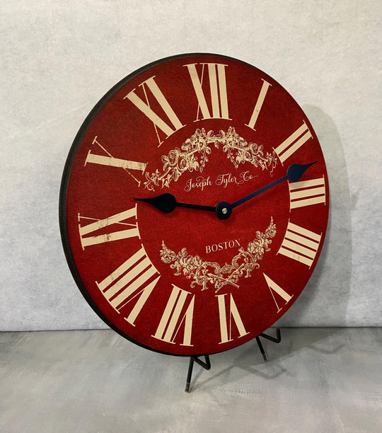 Charmant Red Wall Clock - CustomBigClocks