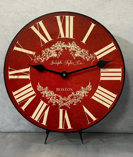 Charmant Red Wall Clock - CustomBigClocks
