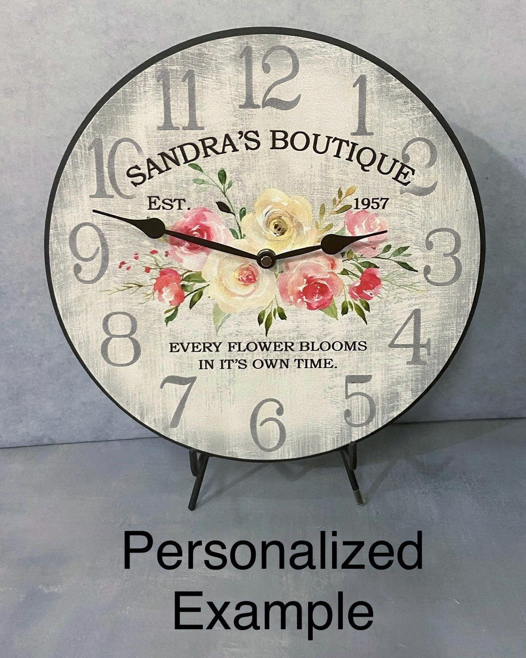 Flower Market Clock - CustomBigClocks