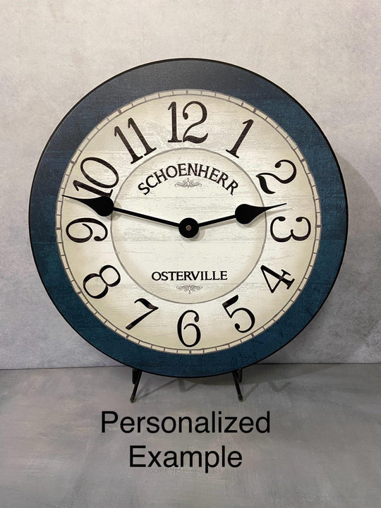 Bellingham Blue Wall Clock - CustomBigClocks