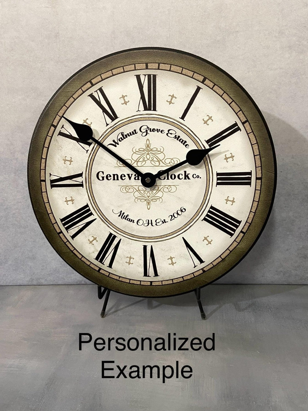 Vermont Olive Wall Clock - CustomBigClocks