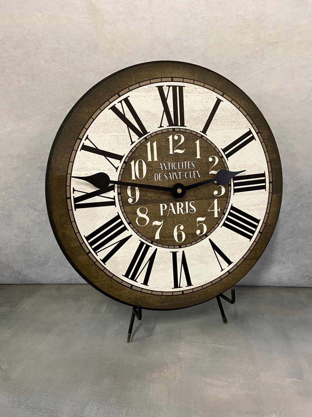 French Street Market Brown Wall Clock - CustomBigClocks