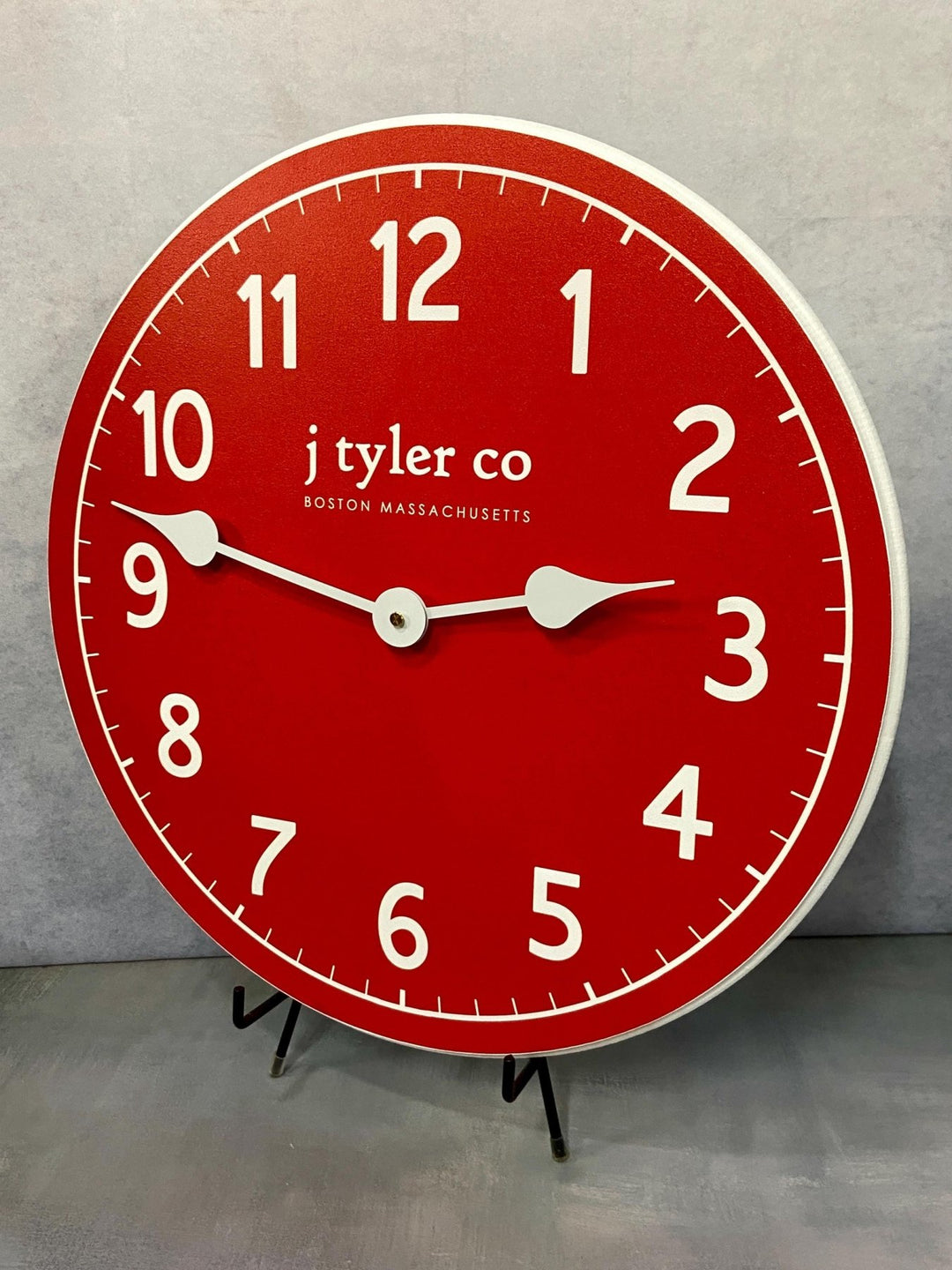 New Traditional Red Wall Clock - CustomBigClocks