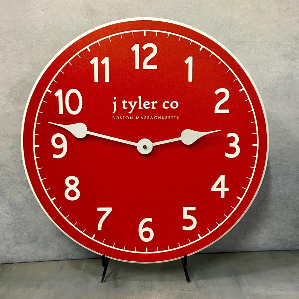 New Traditional Red Wall Clock - CustomBigClocks