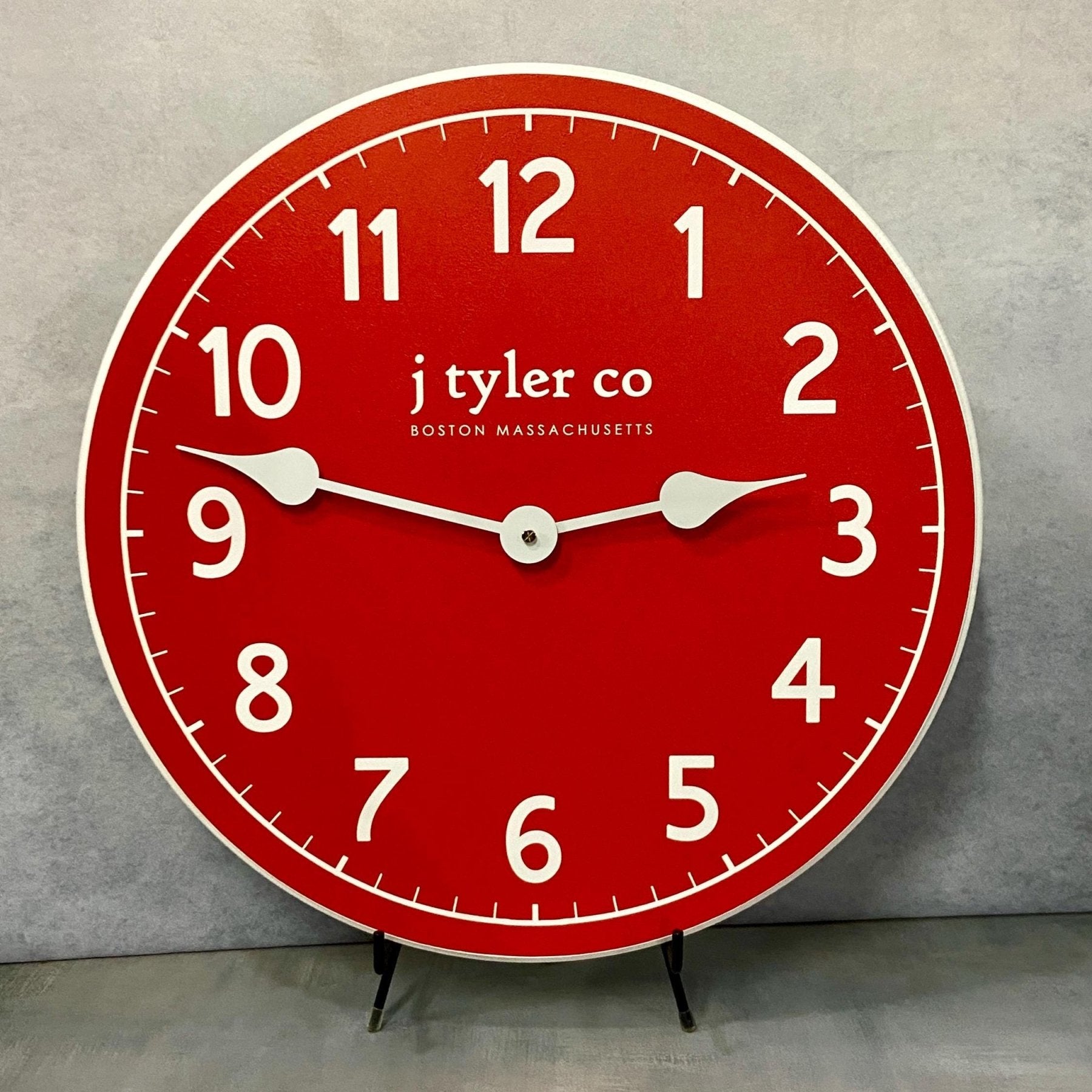 New Traditional Red Wall Clock - CustomBigClocks