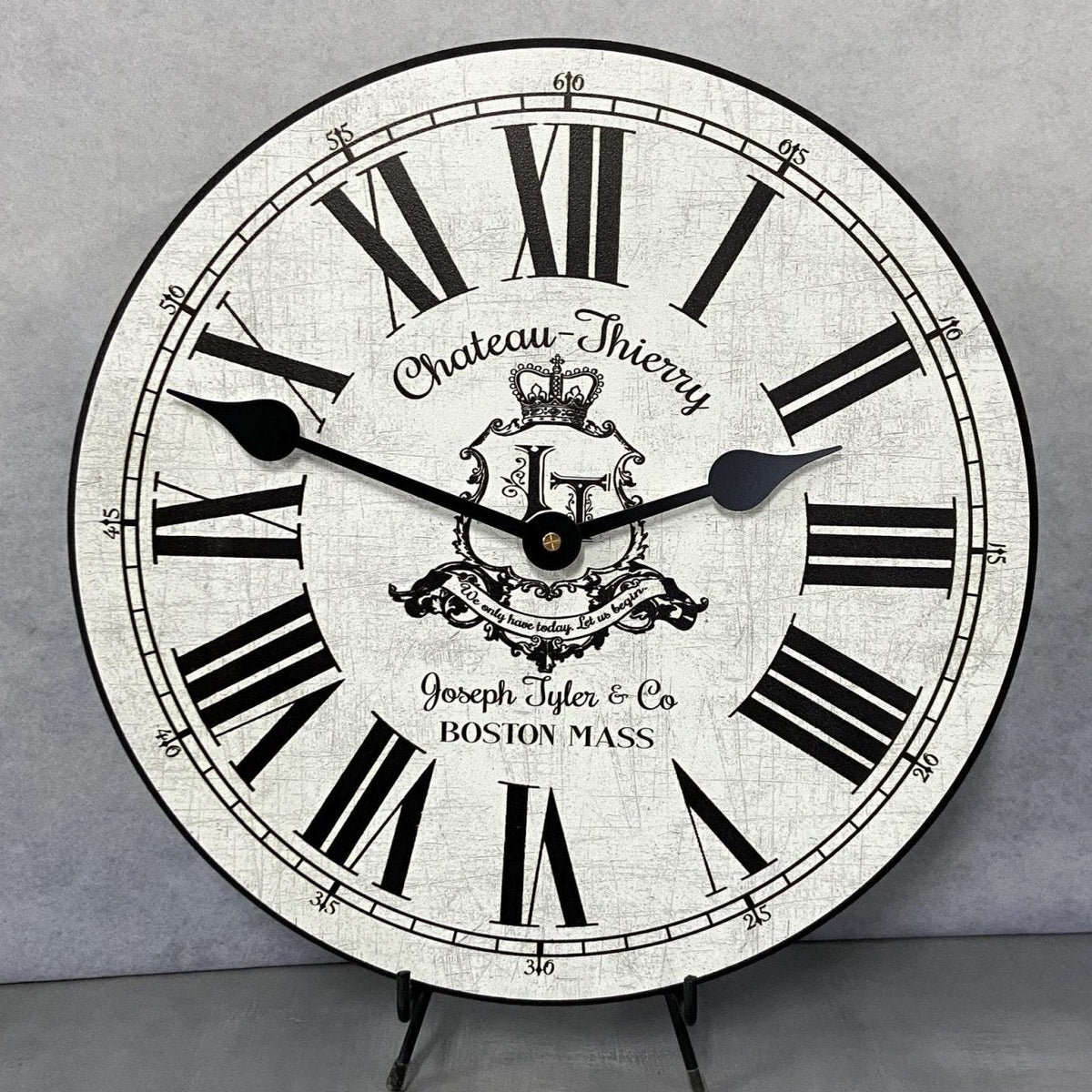 Chateau Thierry White Wall Clock - CustomBigClocks