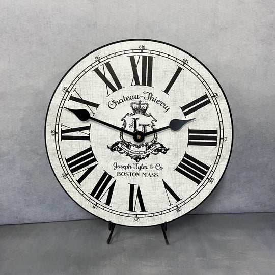 Chateau Thierry White Wall Clock - CustomBigClocks