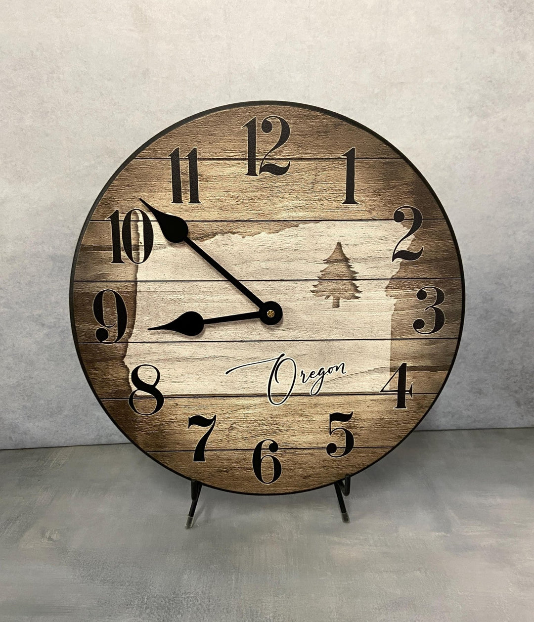 Oregon State Or Any State Wall Clock - CustomBigClocks