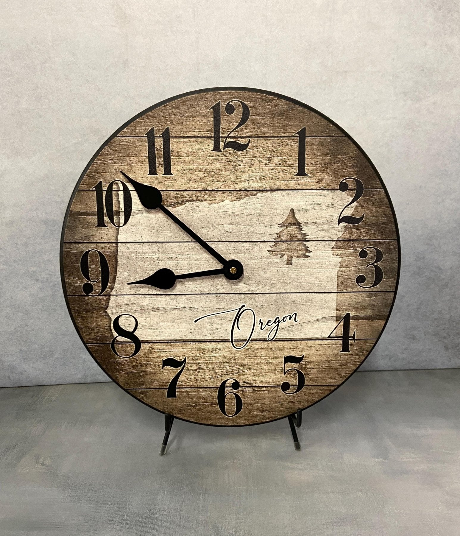 Oregon State Or Any State Wall Clock - CustomBigClocks