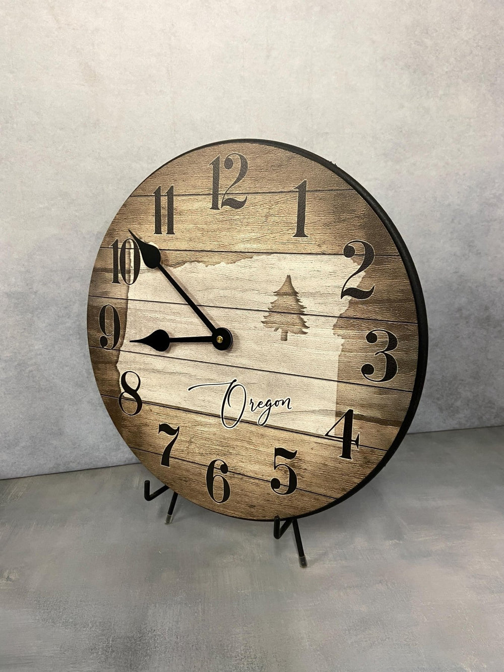 Oregon State Or Any State Wall Clock - CustomBigClocks