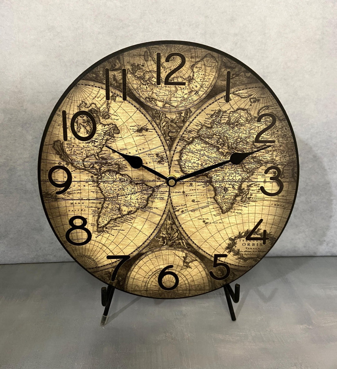 Roman Map Wall Clock - CustomBigClocks