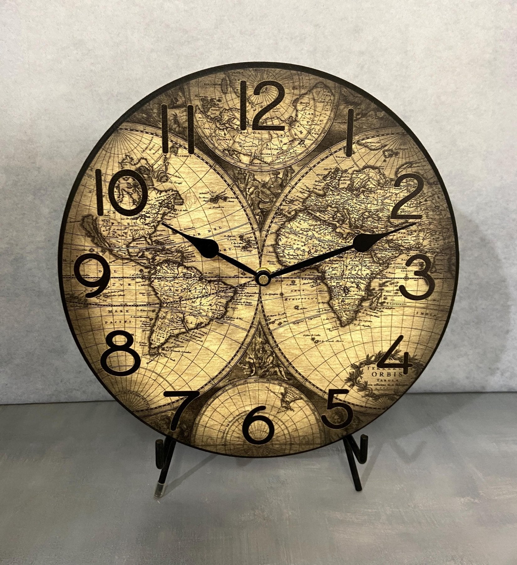 Roman Map Wall Clock - CustomBigClocks