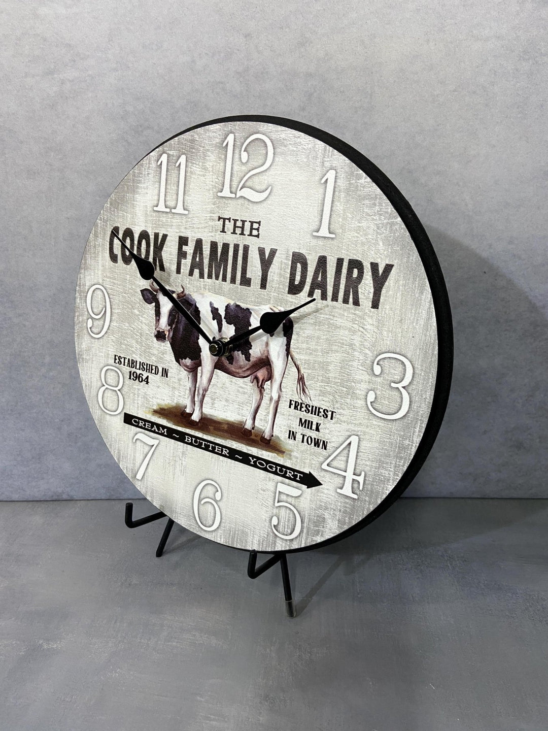 Cow Wall Clock - CustomBigClocks
