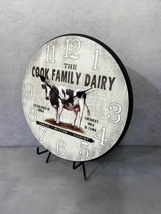 Cow Wall Clock - CustomBigClocks