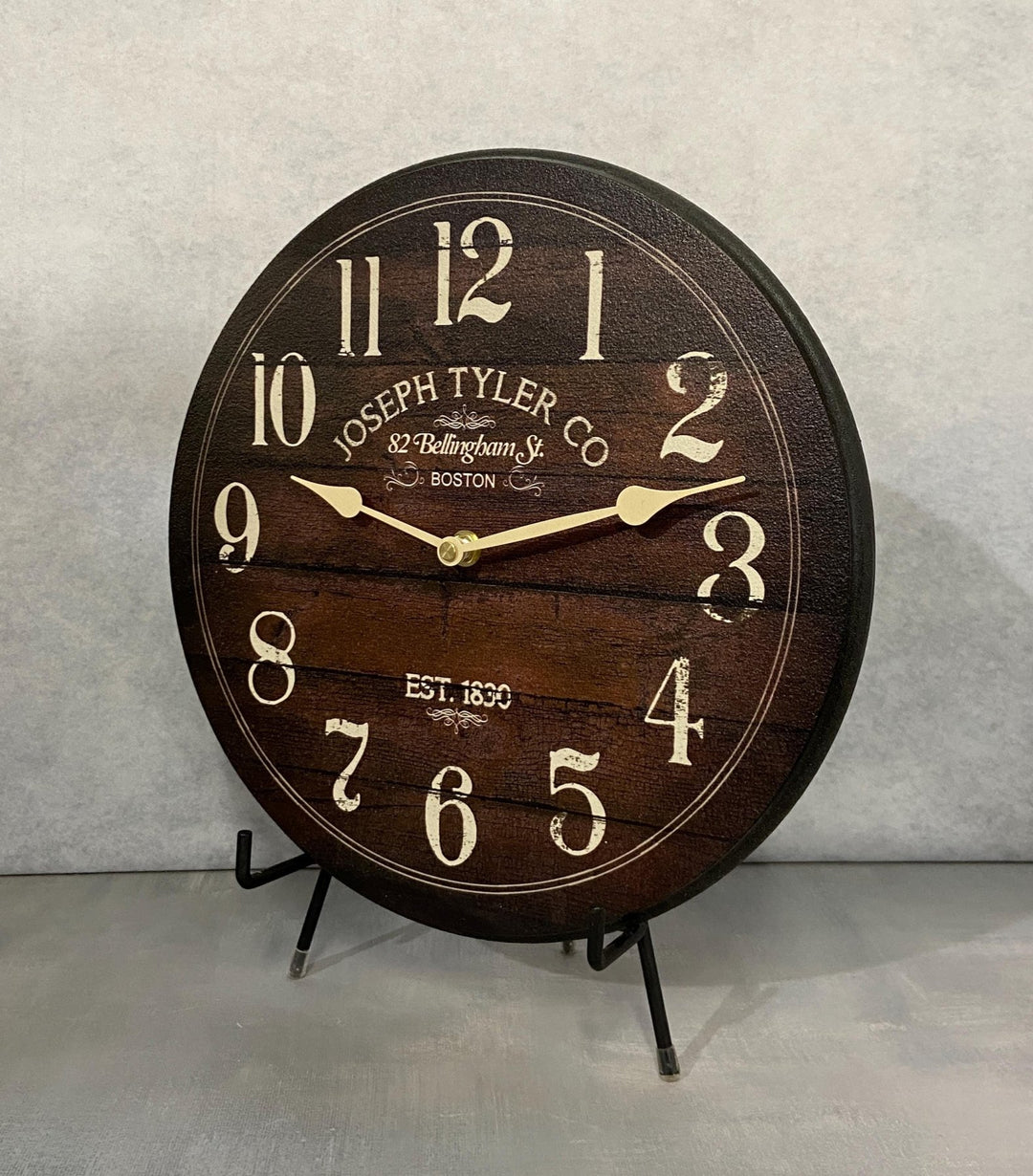 Chestnut Brown Wall Clock - CustomBigClocks
