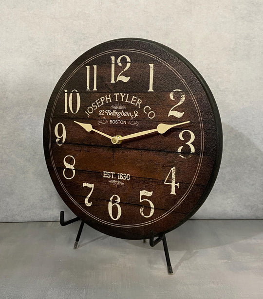 Chestnut Brown Wall Clock - CustomBigClocks