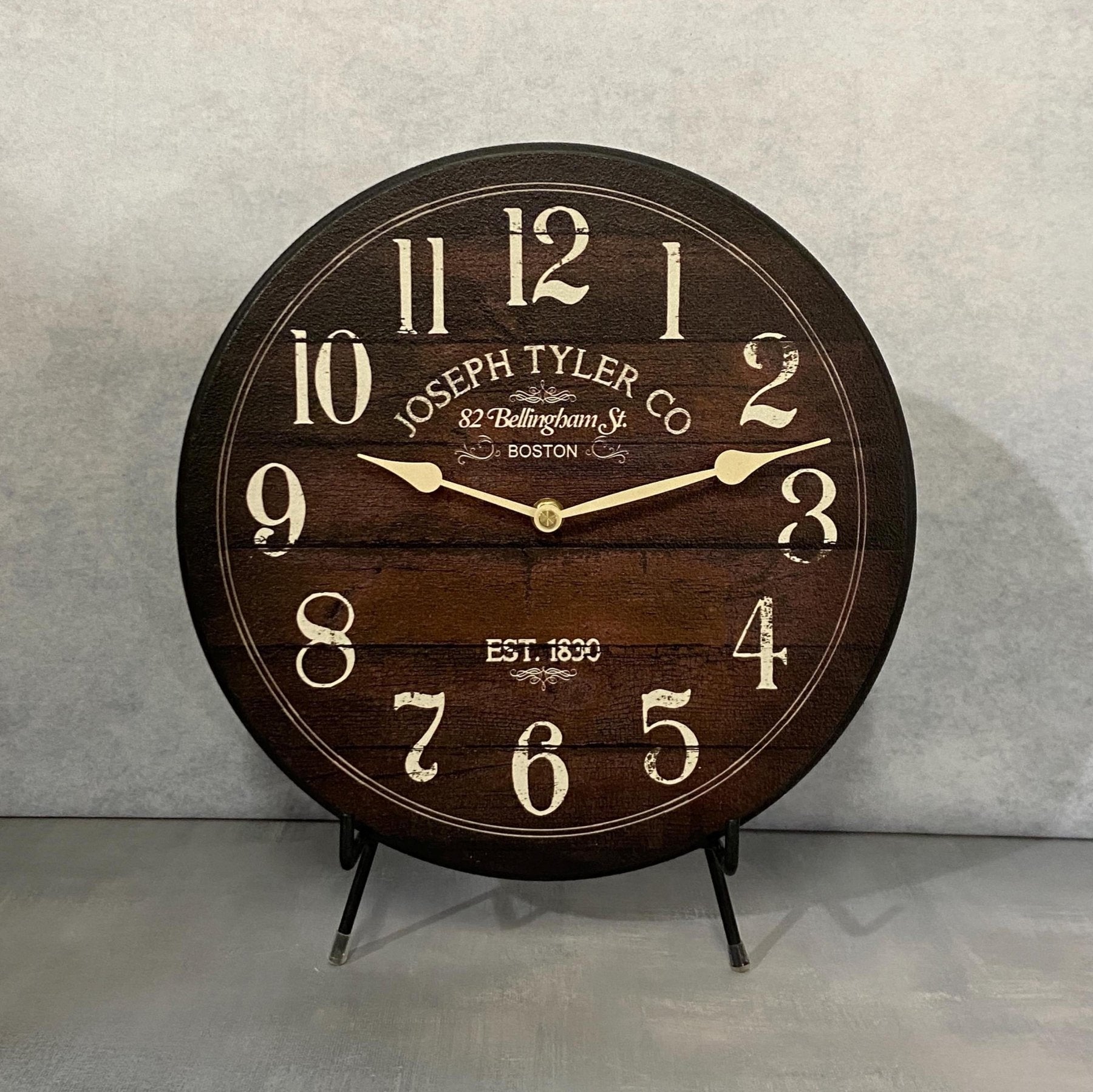 Chestnut Brown Wall Clock - CustomBigClocks