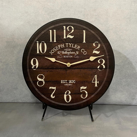 Chestnut Brown Wall Clock - CustomBigClocks