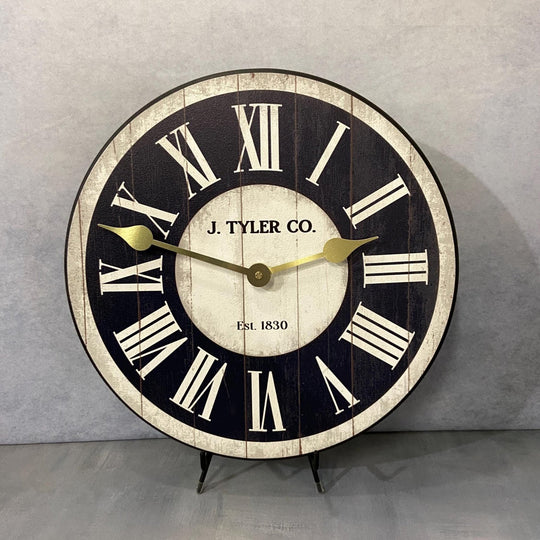 Classic Ivory And Navy Wall Clock - CustomBigClocks