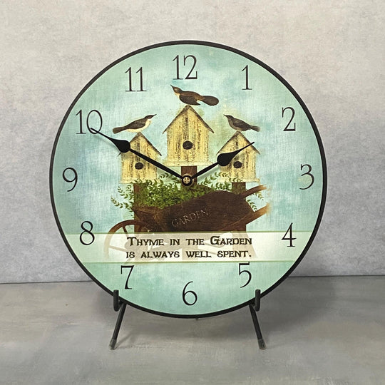Thyme In The Garden Wall Clock - CustomBigClocks