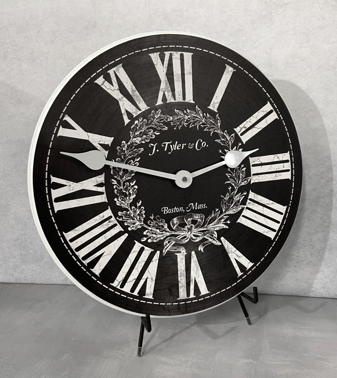 Manor House Black Wall Clock - CustomBigClocks