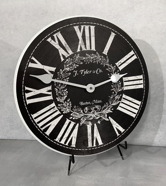 Manor House Black Wall Clock - CustomBigClocks