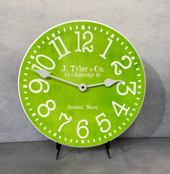 Lime Green Wall Clock - CustomBigClocks