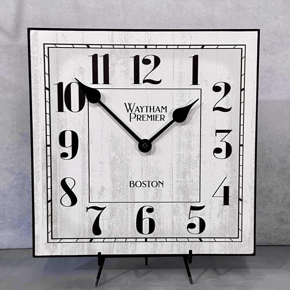 Waytham White Square Wall Clock - CustomBigClocks