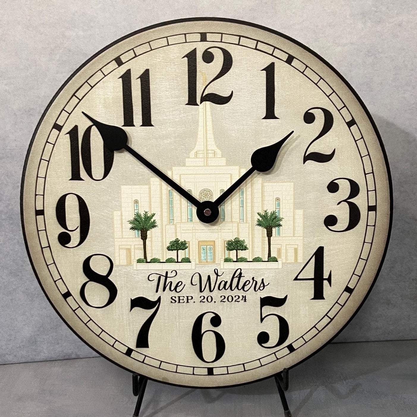 Personalized LDS Temple Clock | CustomBigClocks – TheBigClockStore