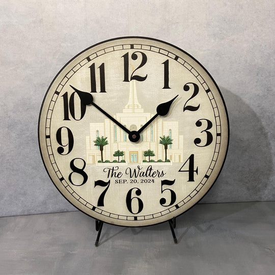 Personalized LDS Temple Clock - CustomBigClocks