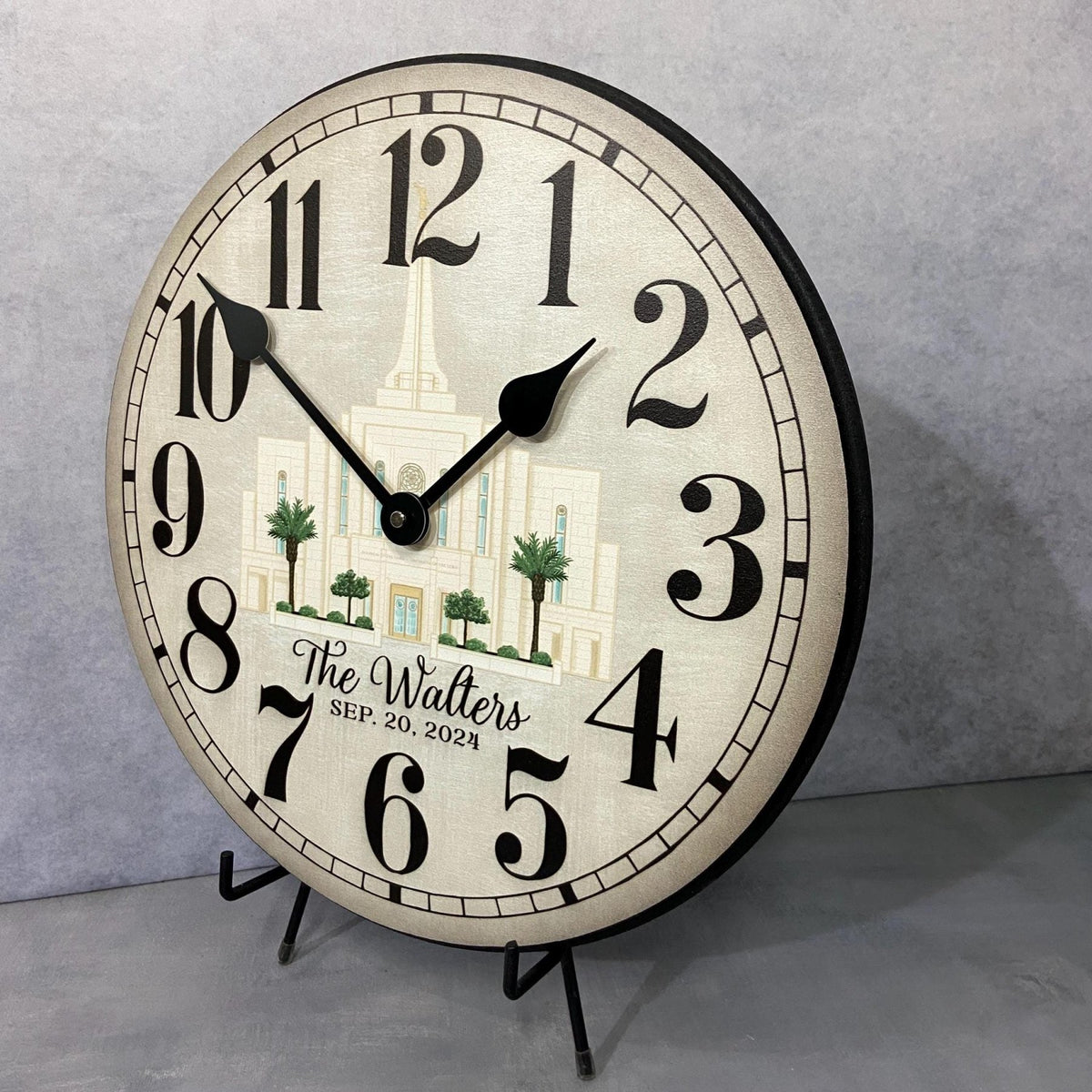 Personalized LDS Temple Clock - CustomBigClocks