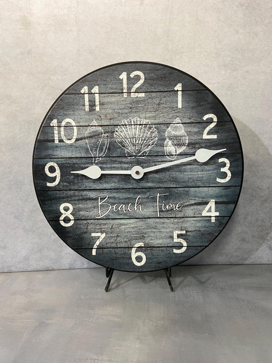 Beach Time Wall Clock - CustomBigClocks