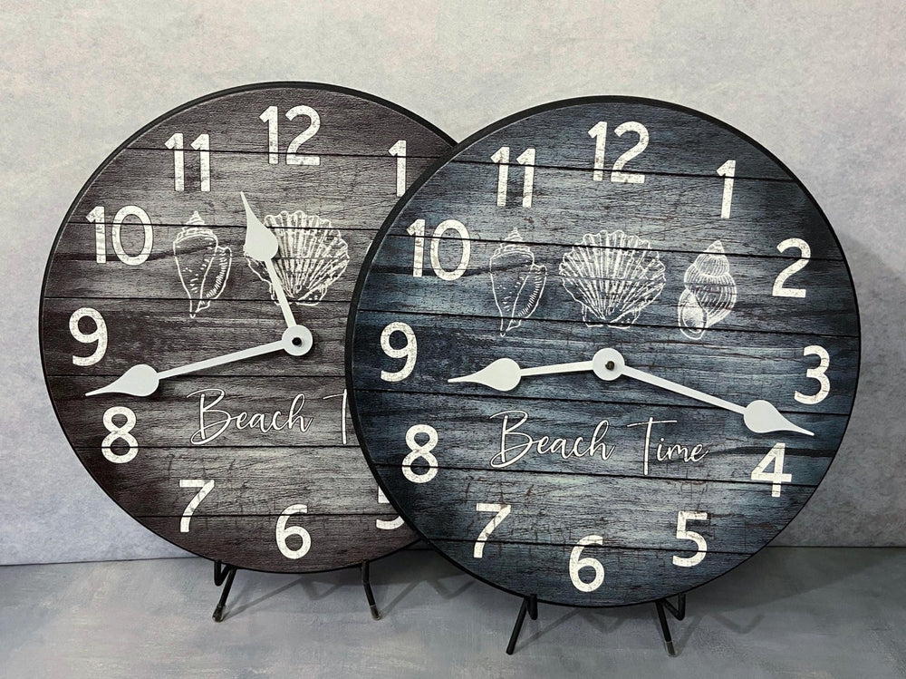 Beach Time Wall Clock - CustomBigClocks