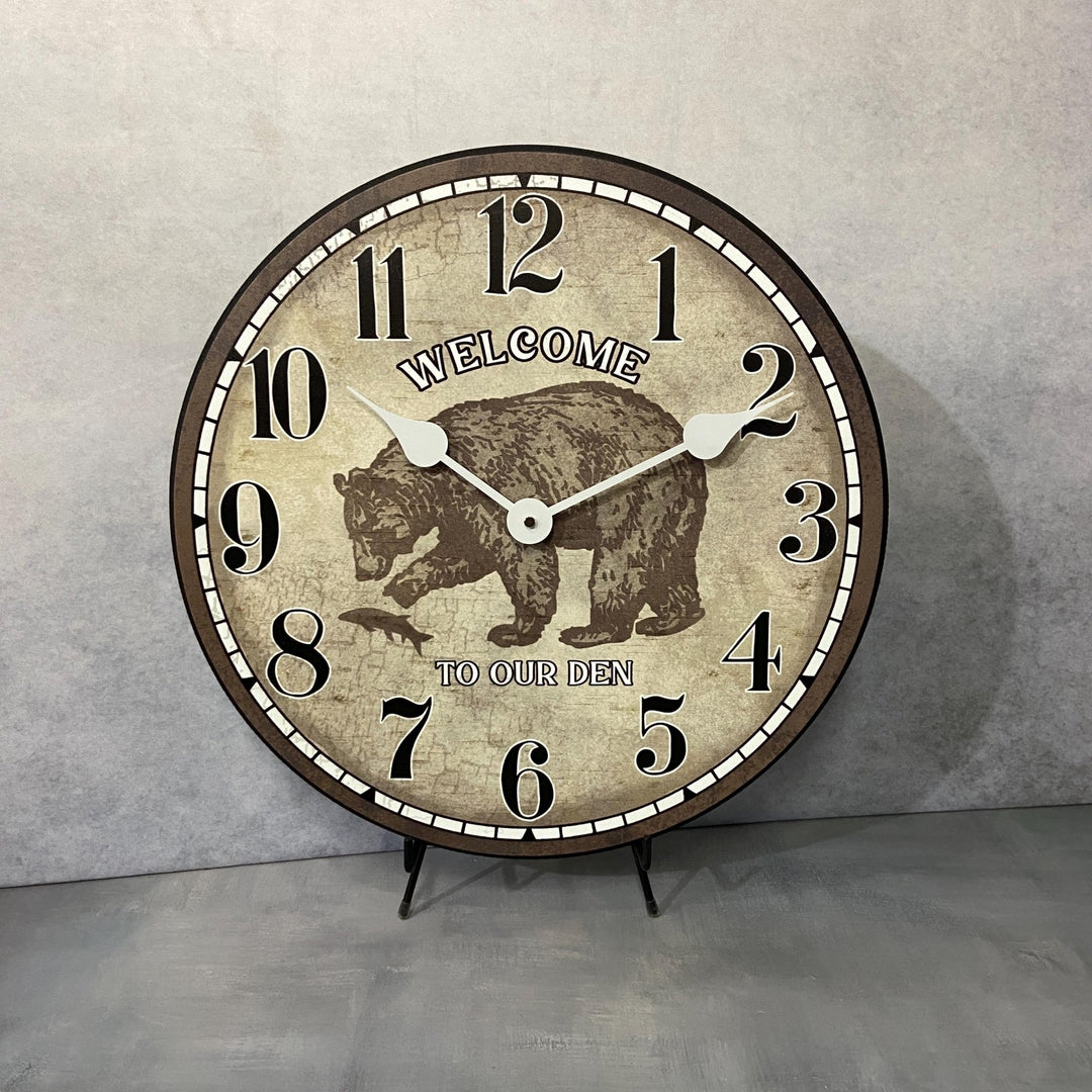 Bear Wall Clock - CustomBigClocks