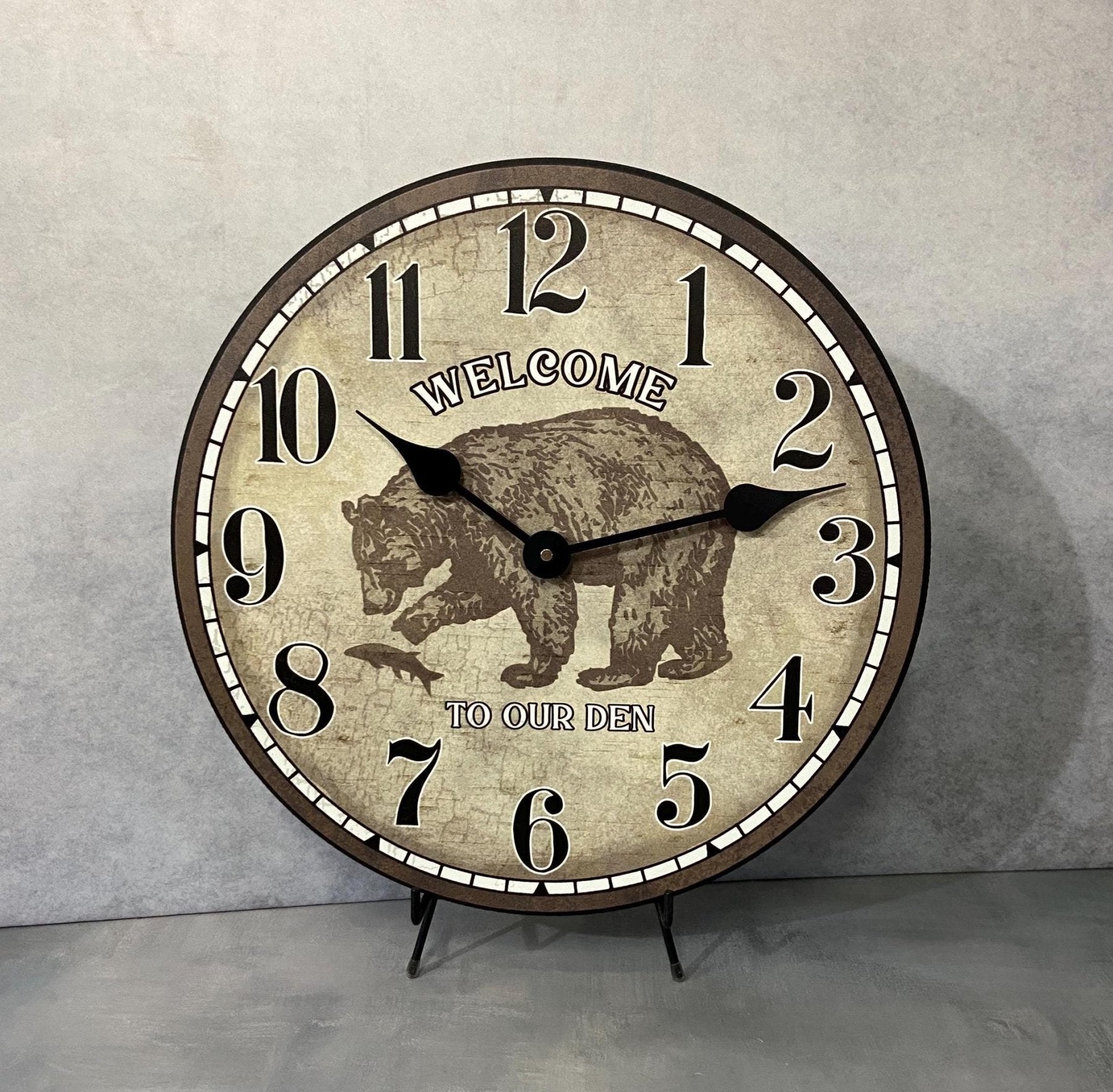 Bear Wall Clock - CustomBigClocks