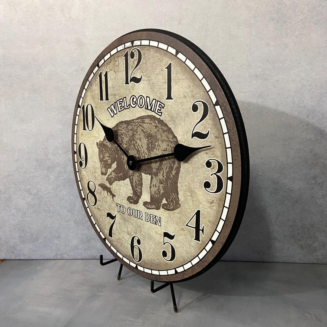 Bear Wall Clock - CustomBigClocks