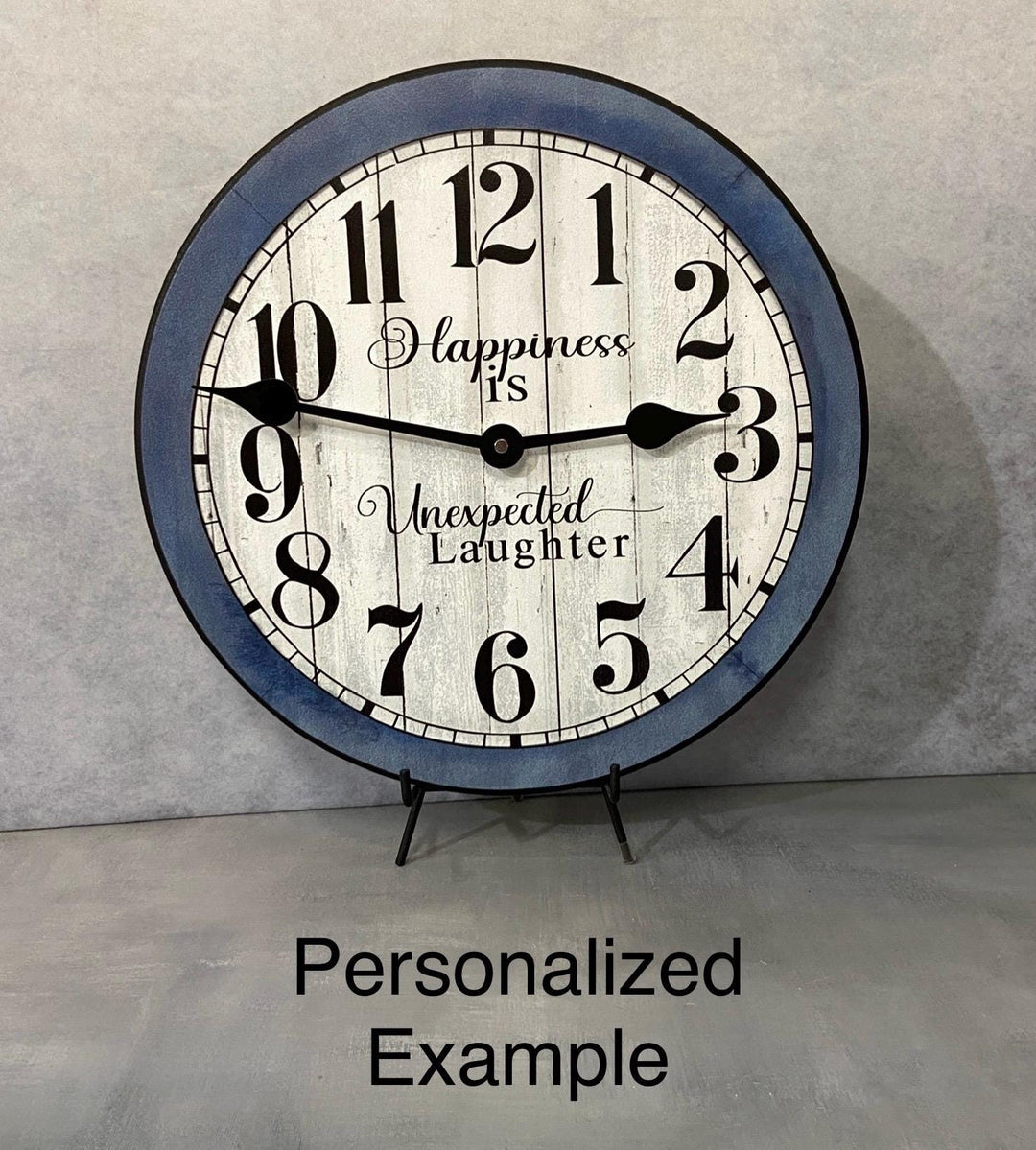 Enjoy Life Blue Wall Clock - CustomBigClocks