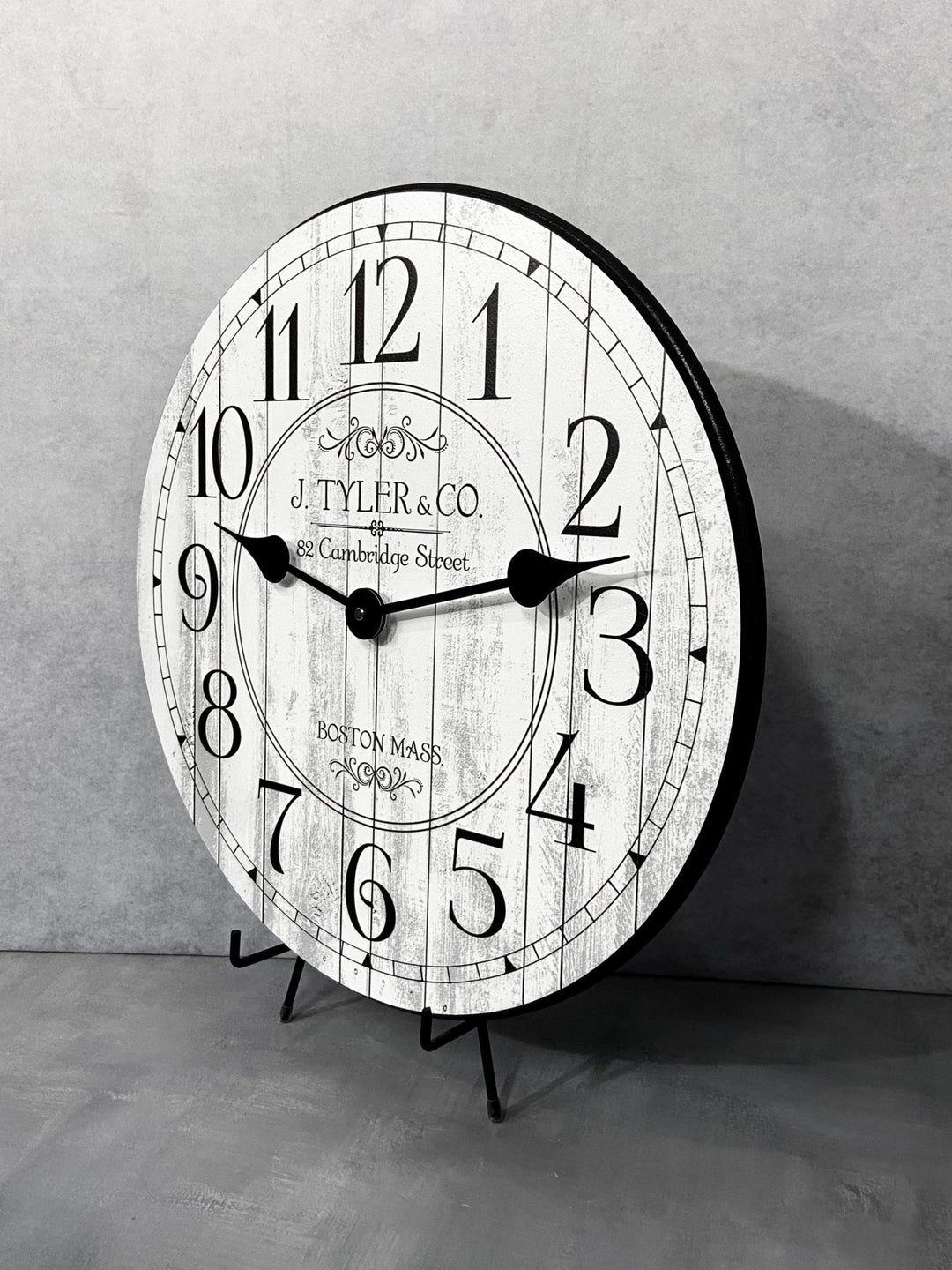 Harbor White Wall Clock - CustomBigClocks