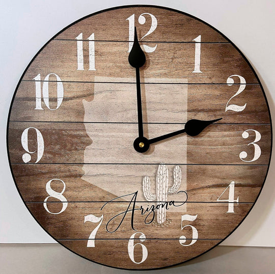 Arizona Wall Clock or any other state - CustomBigClocks