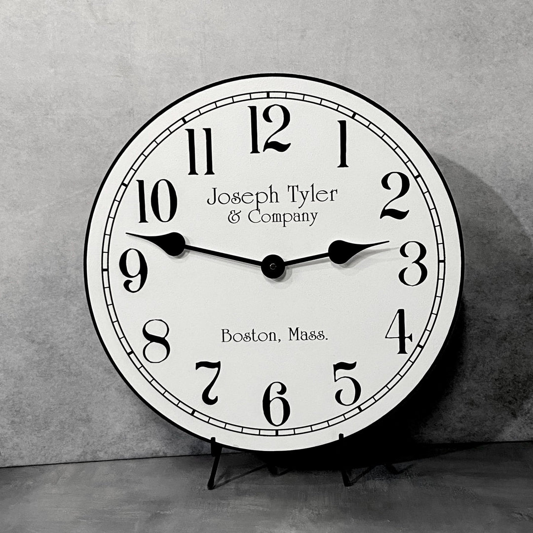 Simply White Wall Clock - CustomBigClocks