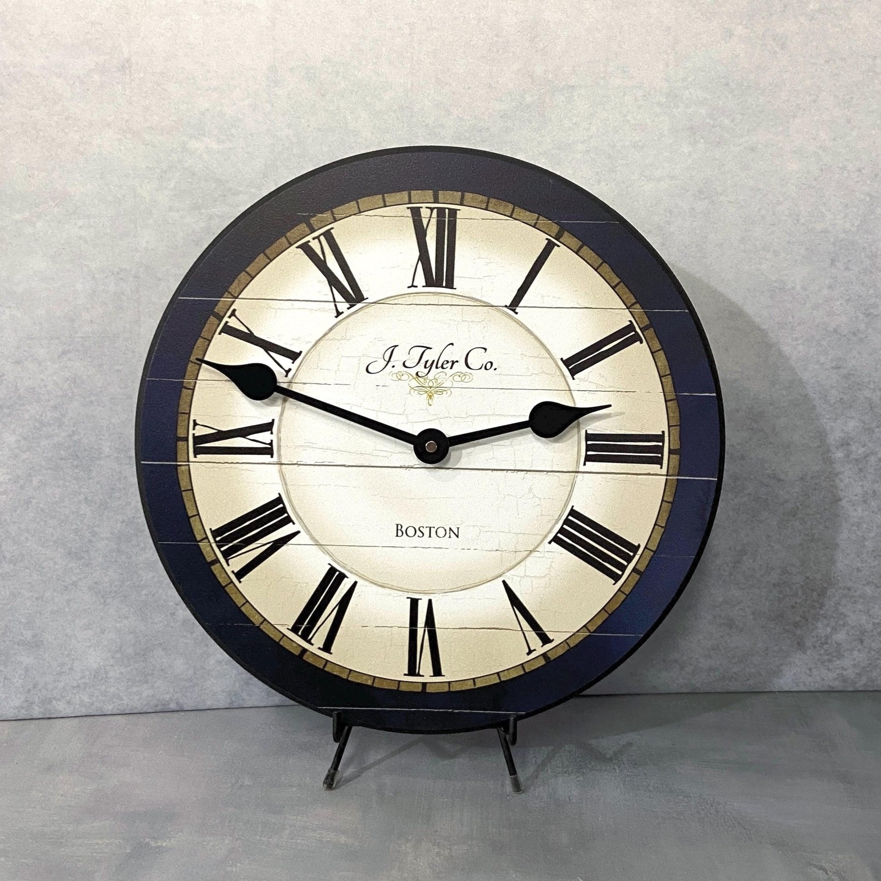 Carolina Navy Wall Clock - CustomBigClocks