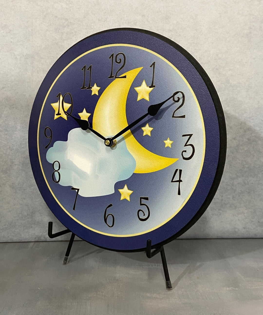 Moon &amp; Stars Wall Clock - CustomBigClocks