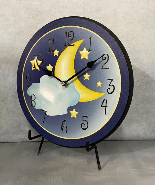 Moon &amp; Stars Wall Clock - CustomBigClocks