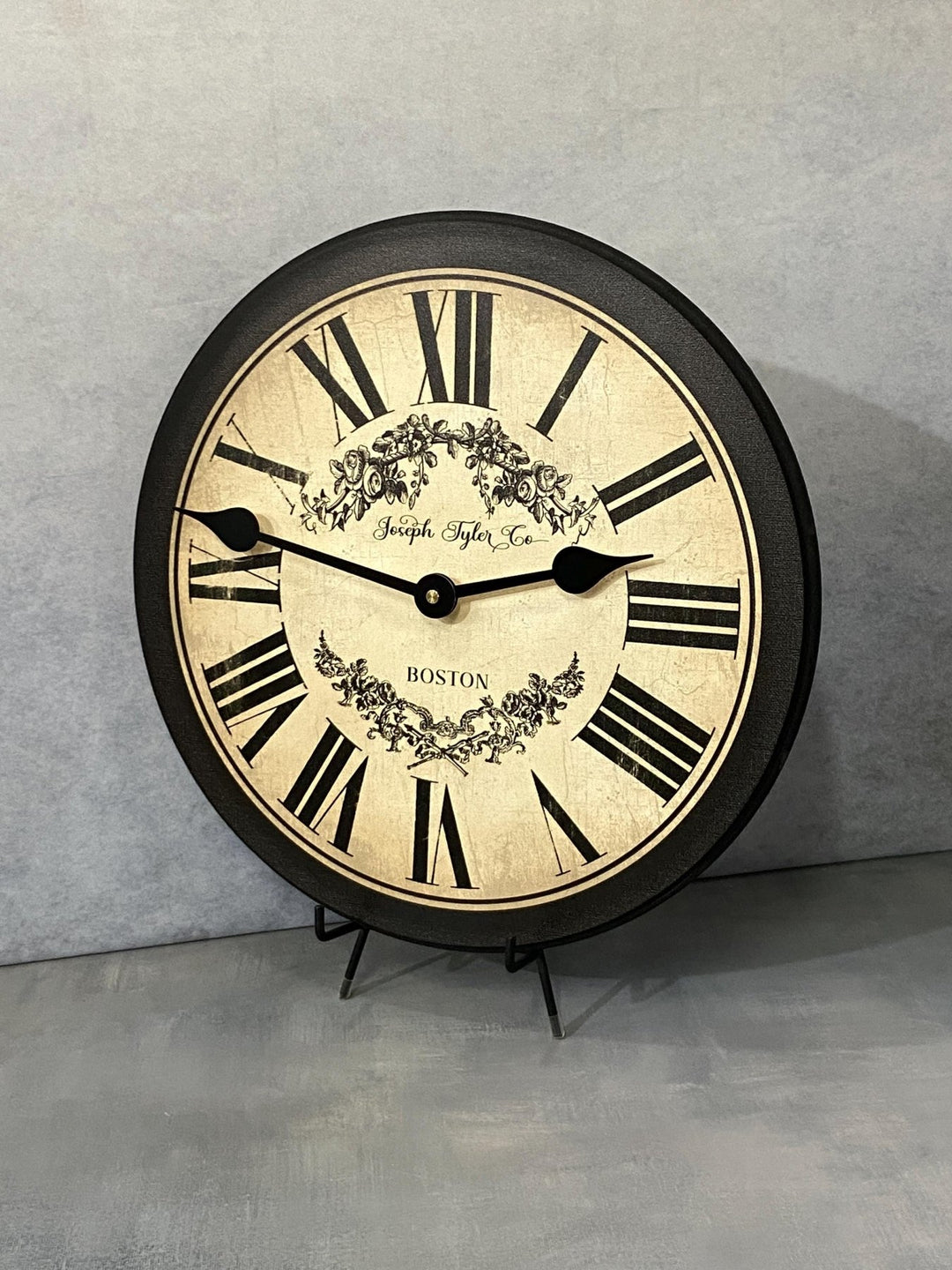 Charmant Black &amp; Tan Wall Clock - CustomBigClocks