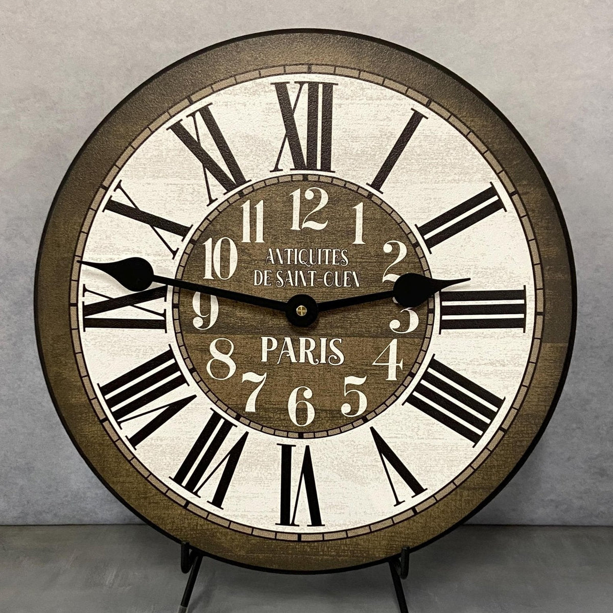 French Street Market Brown Wall Clock - CustomBigClocks